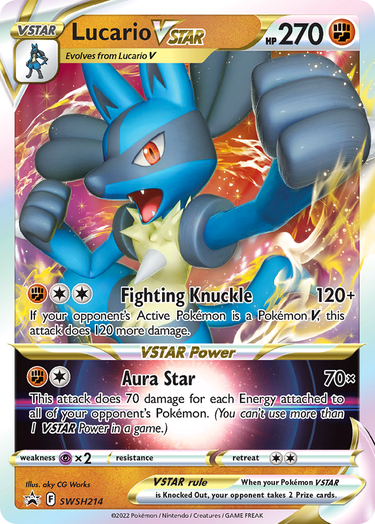 Lucario VSTAR Pokémon card