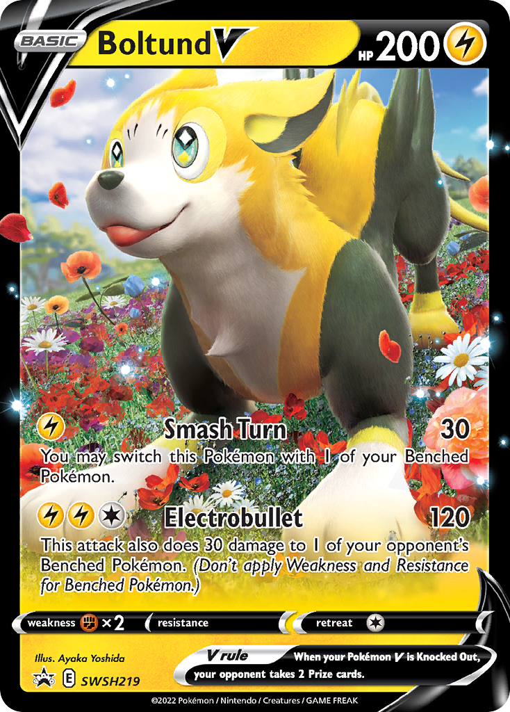 Boltund V Pokémon card