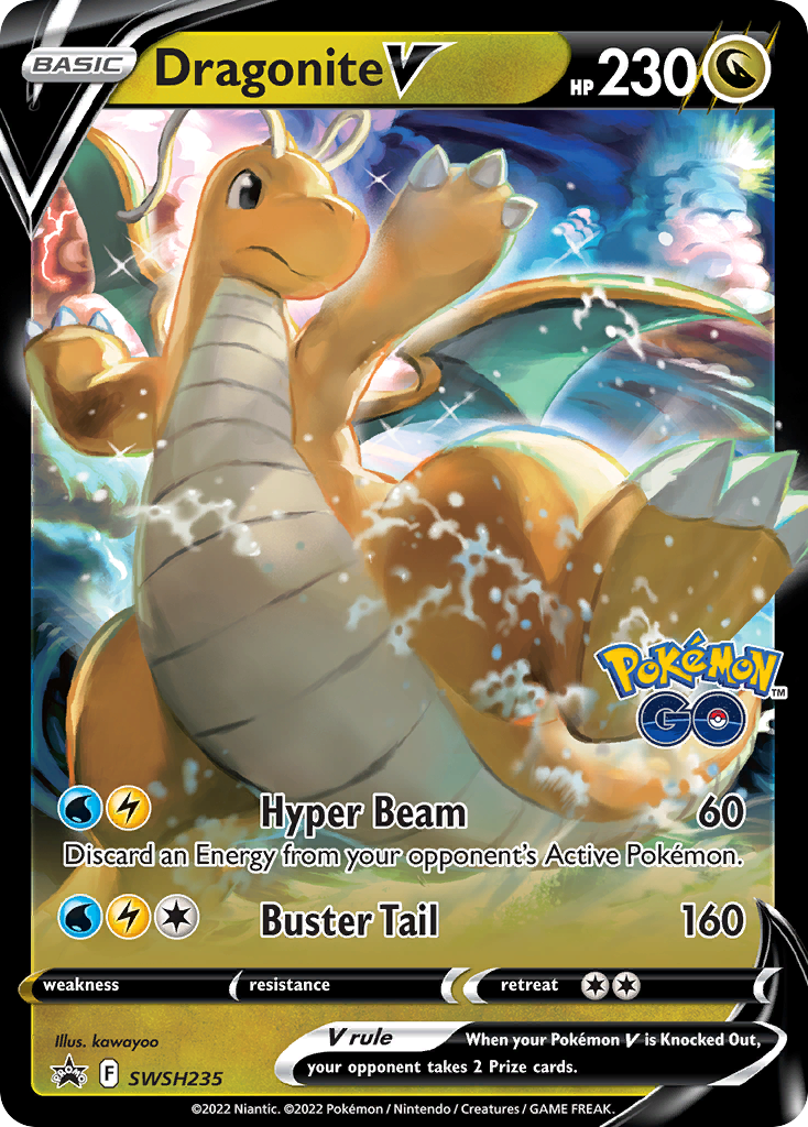 Dragonite V Pokémon card