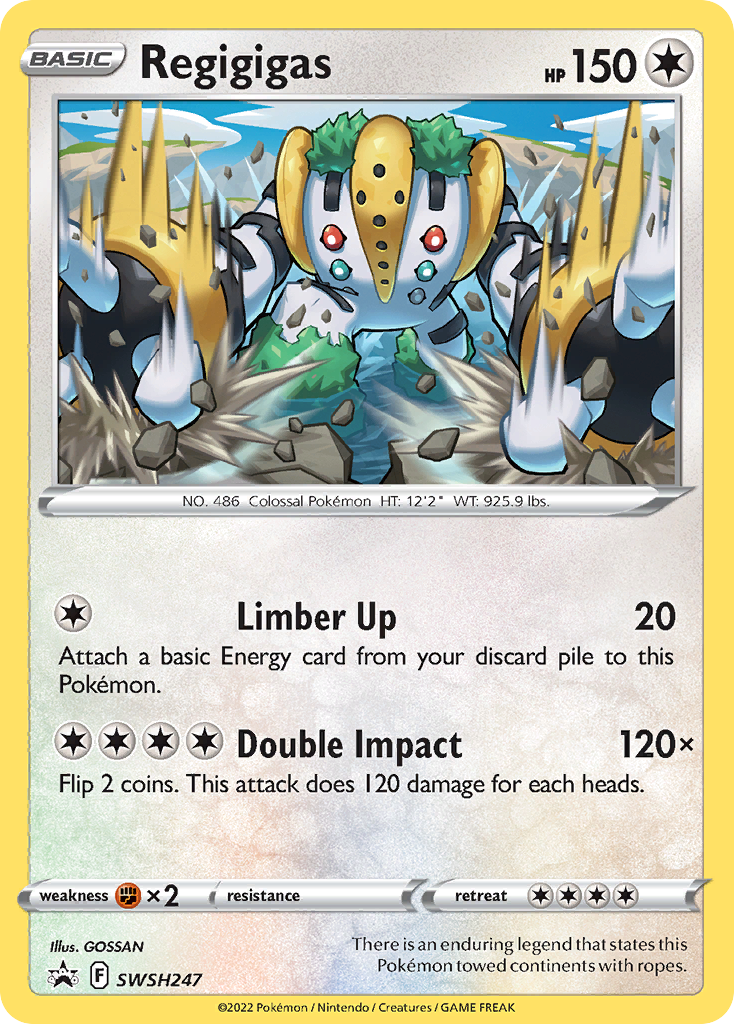 Regigigas Pokémon card