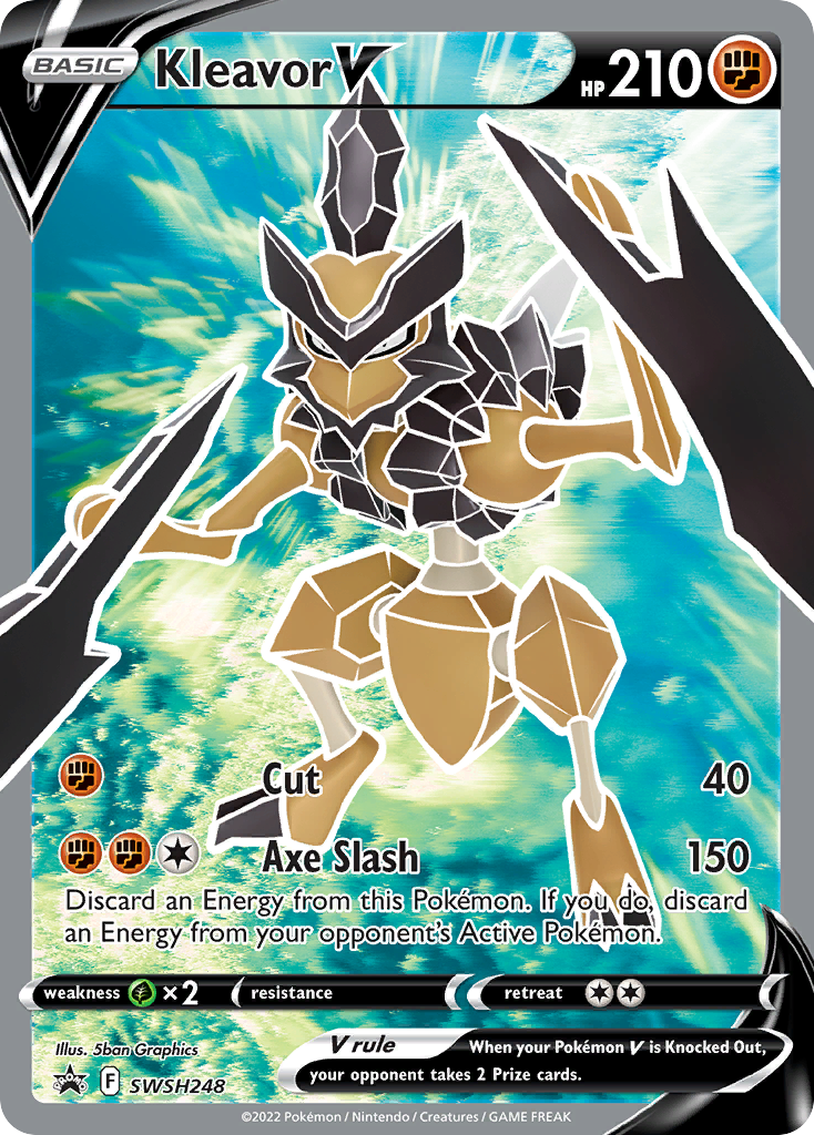 Kleavor V Pokémon card