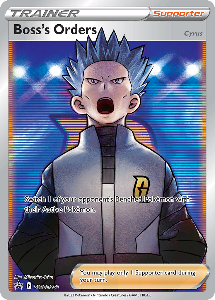 Boss's Orders [Cyrus] Pokémon card