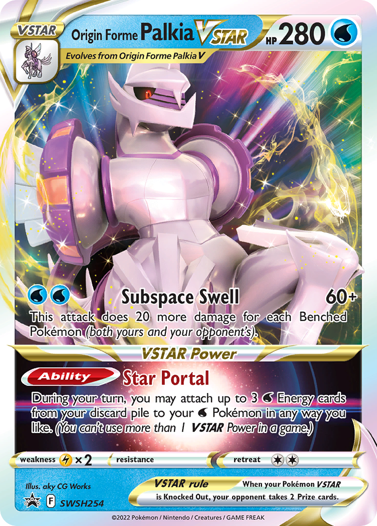 Origin Forme Palkia VSTAR Pokémon card