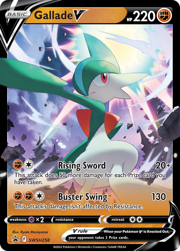 Gallade V Pokémon card