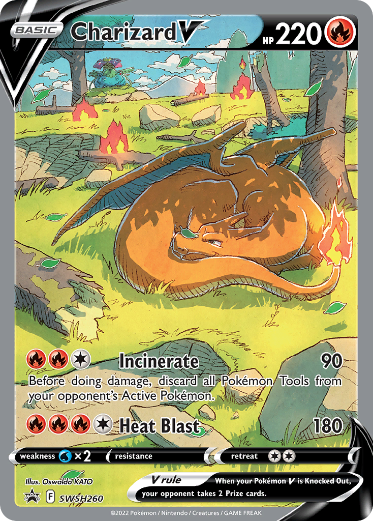 Charizard V Pokémon card