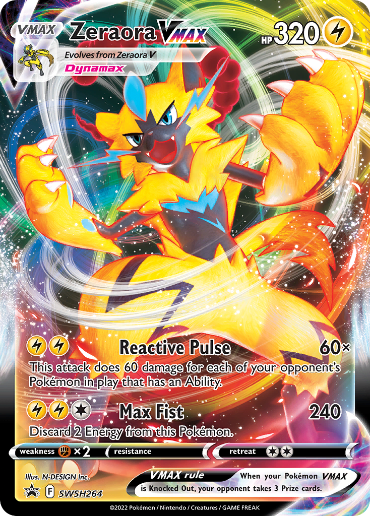 Zeraora VMAX Pokémon card