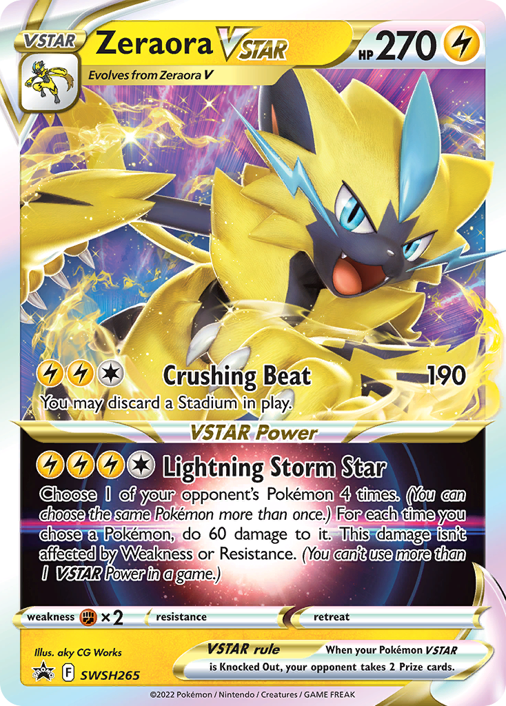 Zeraora VSTAR Pokémon card
