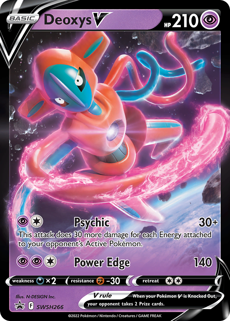 Deoxys V Pokémon card