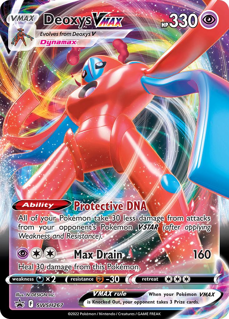 Deoxys VMAX Pokémon card