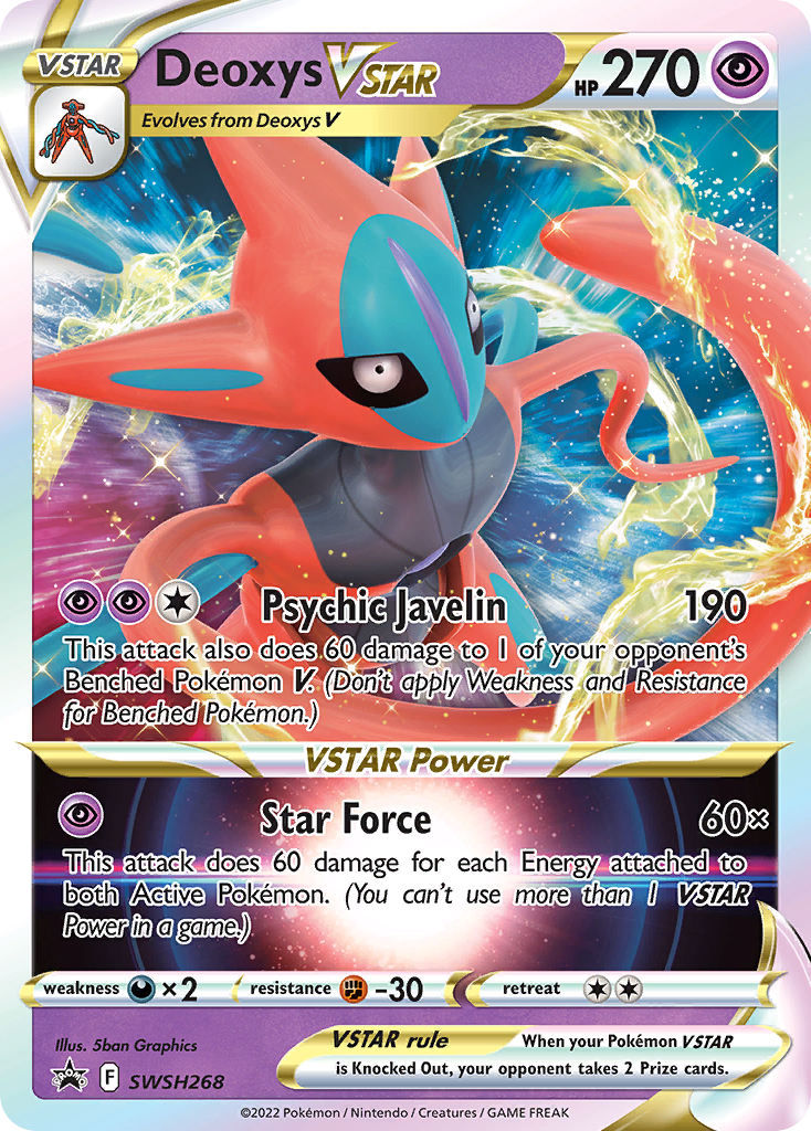 Deoxys VSTAR Pokémon card
