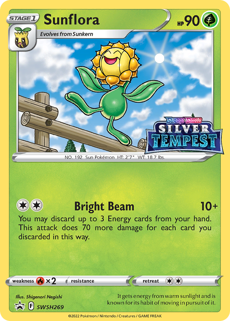 Sunflora Pokémon card