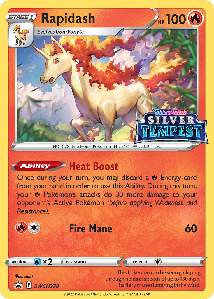 Rapidash Pokémon card