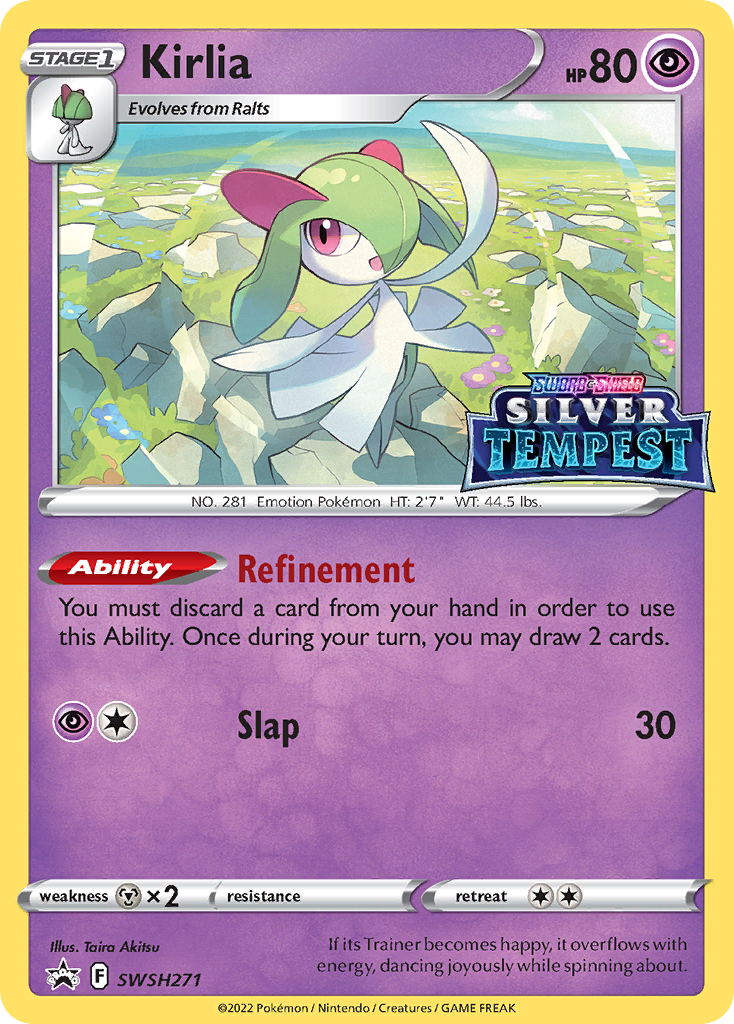 Kirlia Pokémon card