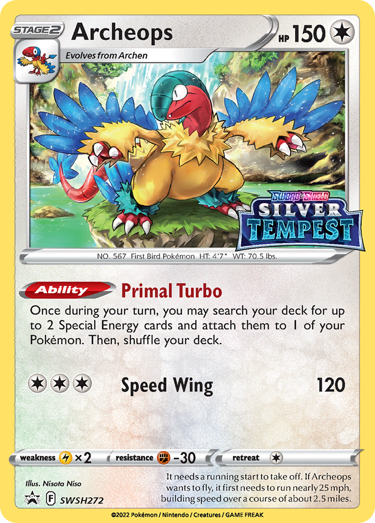 Archeops Pokémon card