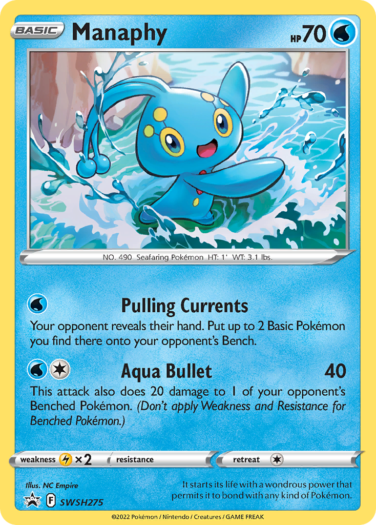 Manaphy Pokémon card