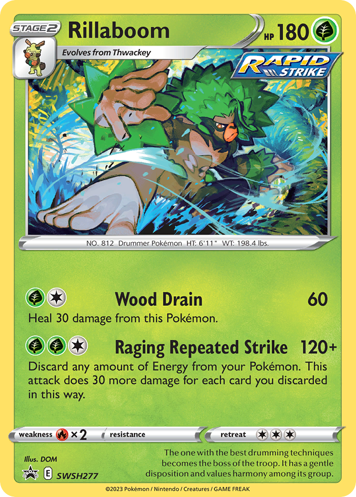Rillaboom Pokémon card