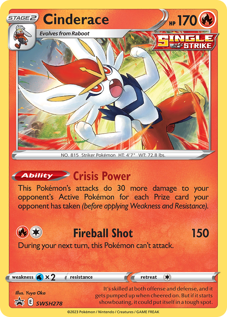 Cinderace Pokémon card