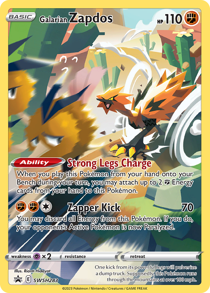 Galarian Zapdos Pokémon card