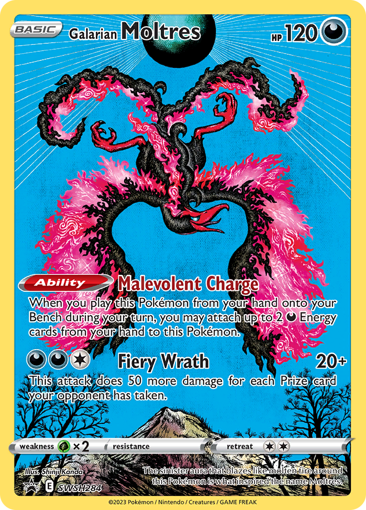 Galarian Moltres Pokémon card