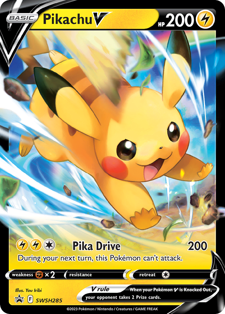 Pikachu V Pokémon card