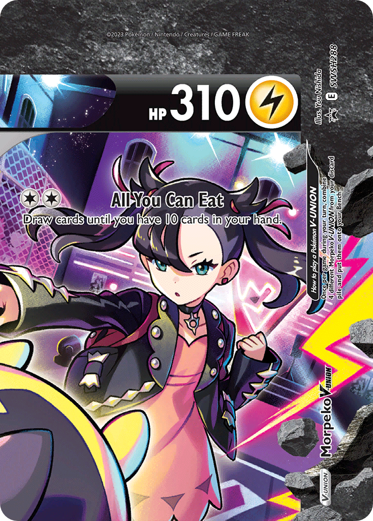 Morpeko V-UNION Pokémon card