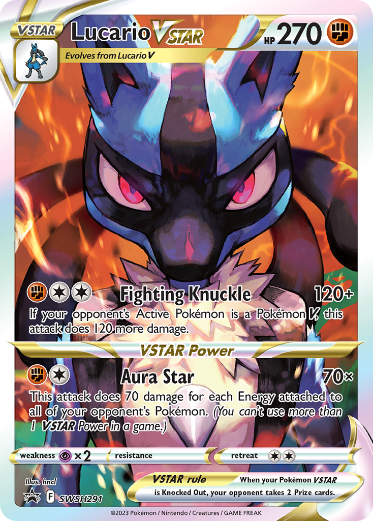 Lucario VSTAR Pokémon card