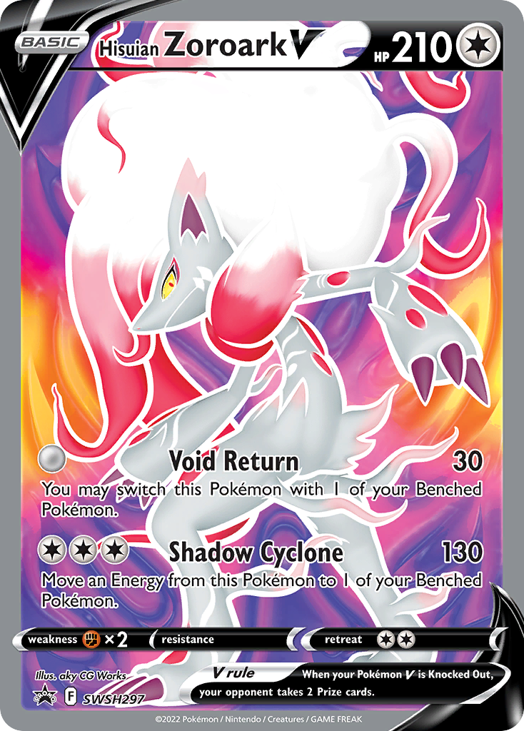 Hisuian Zoroark V Pokémon card