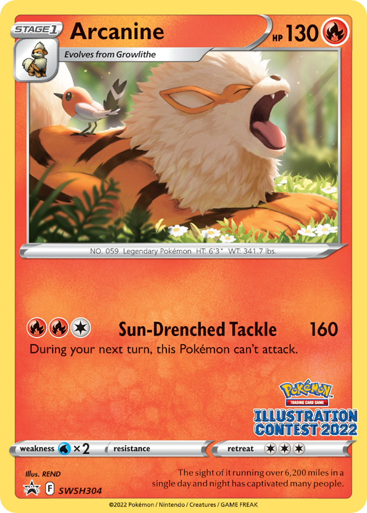 Arcanine Pokémon card