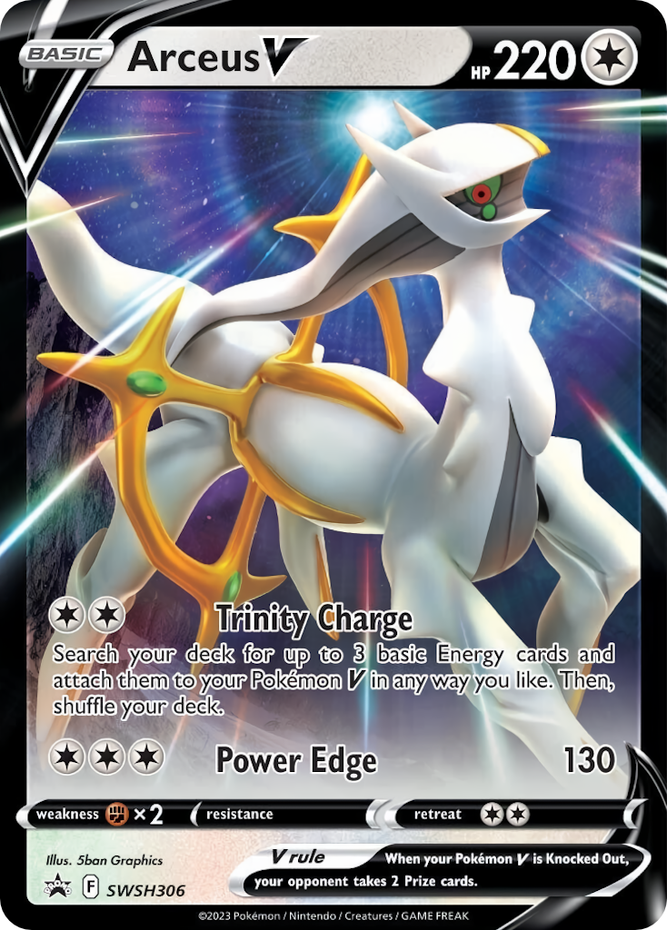 Arceus V Pokémon card