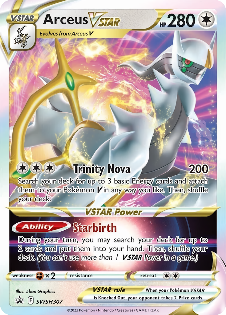 Arceus VSTAR Pokémon card