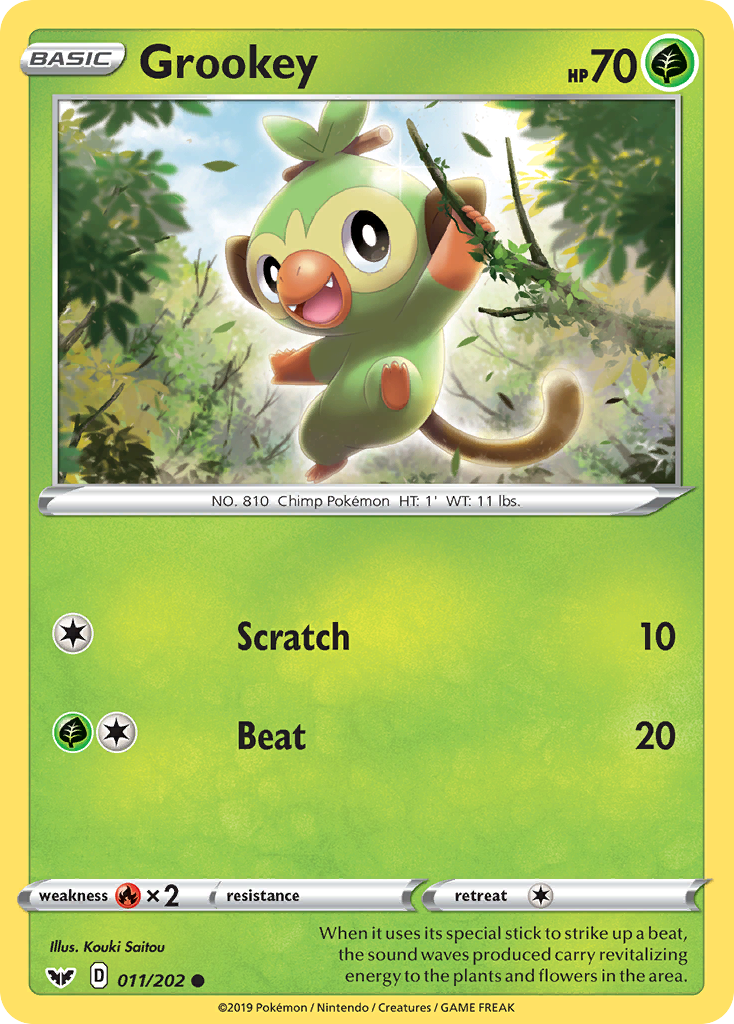 Grookey Pokémon card
