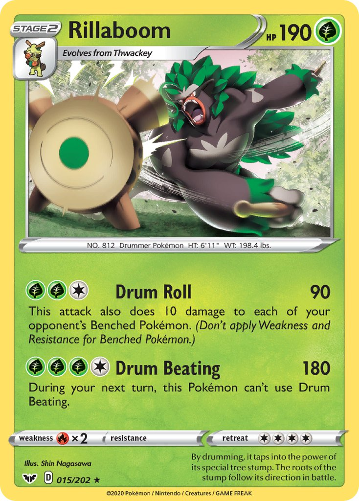 Rillaboom Pokémon card