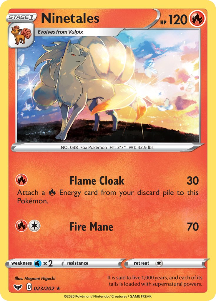 Ninetales Pokémon card