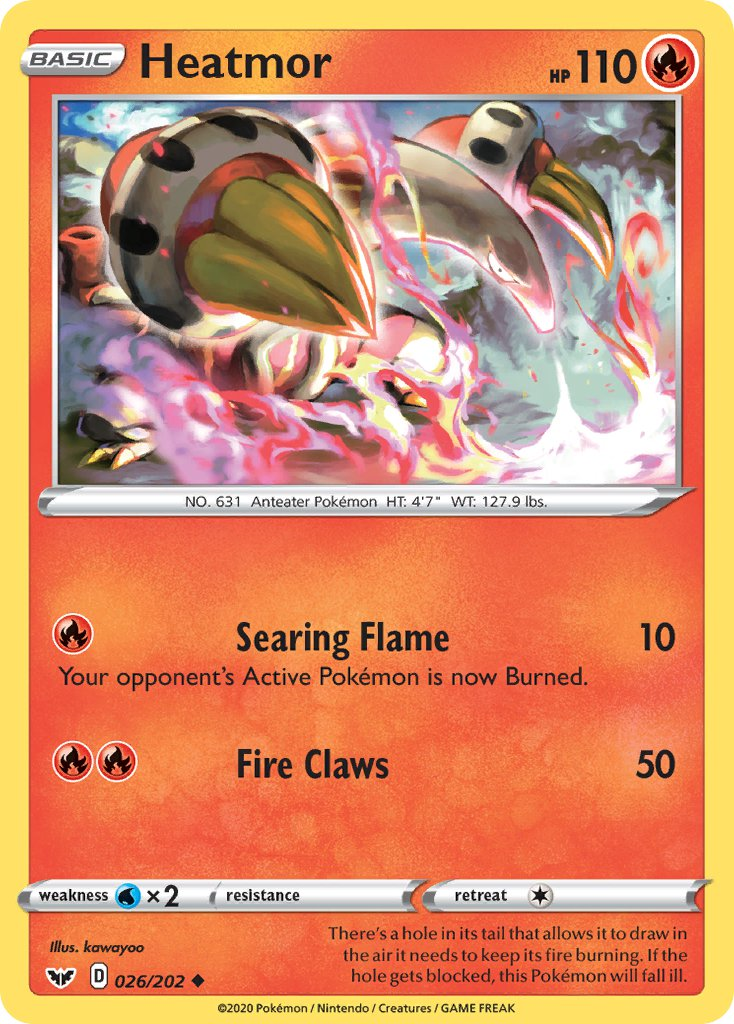 Heatmor Pokémon card