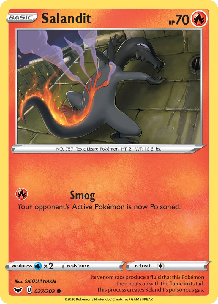 Salandit Pokémon card