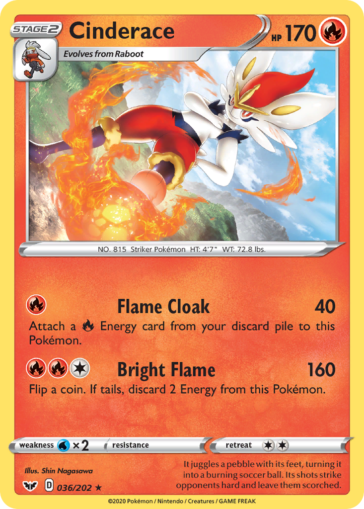Cinderace Pokémon card