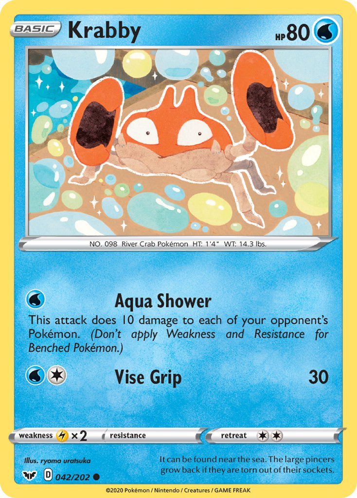 Krabby Pokémon card