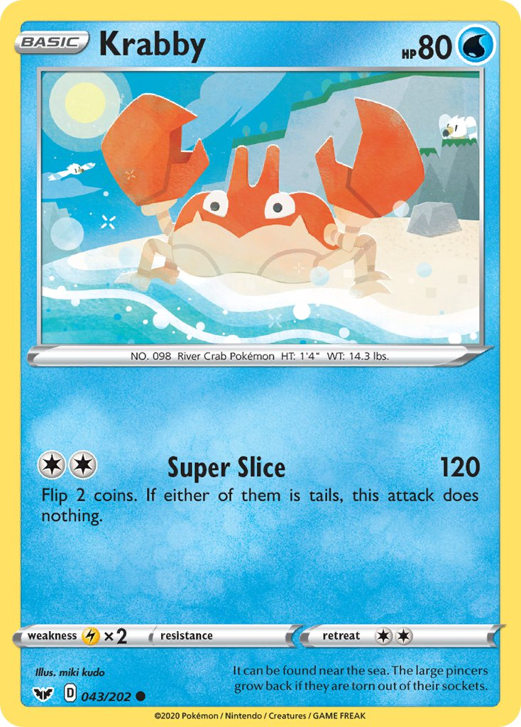Krabby Pokémon card