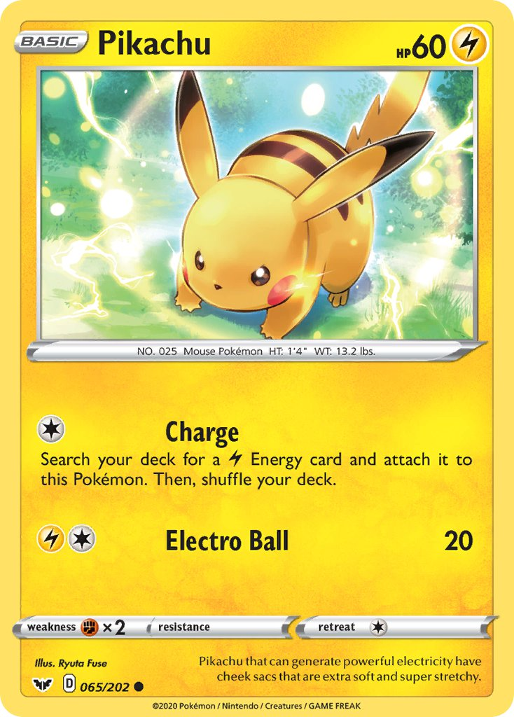 Pikachu Pokémon card