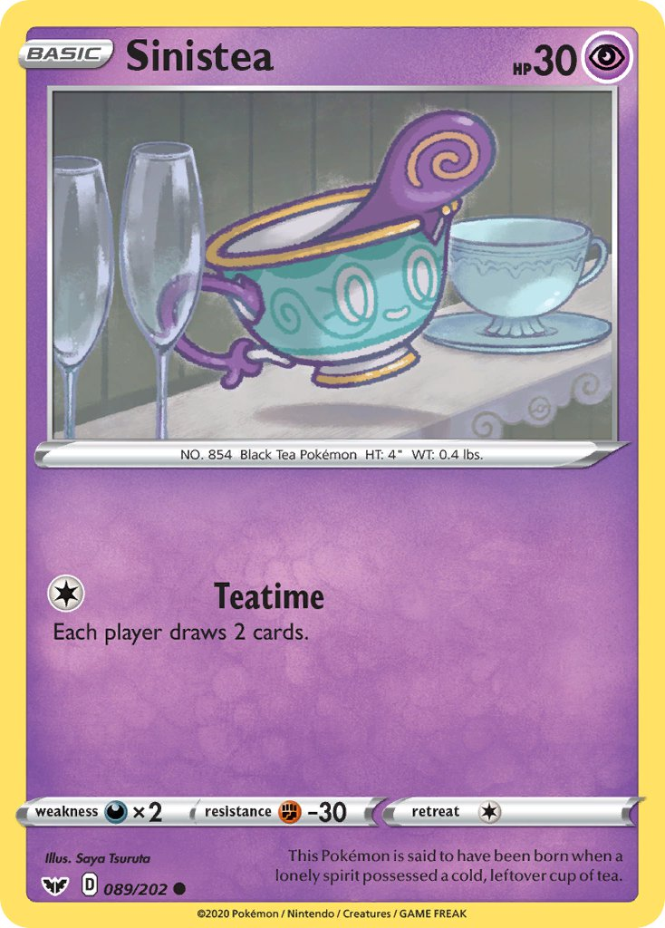 Sinistea Pokémon card