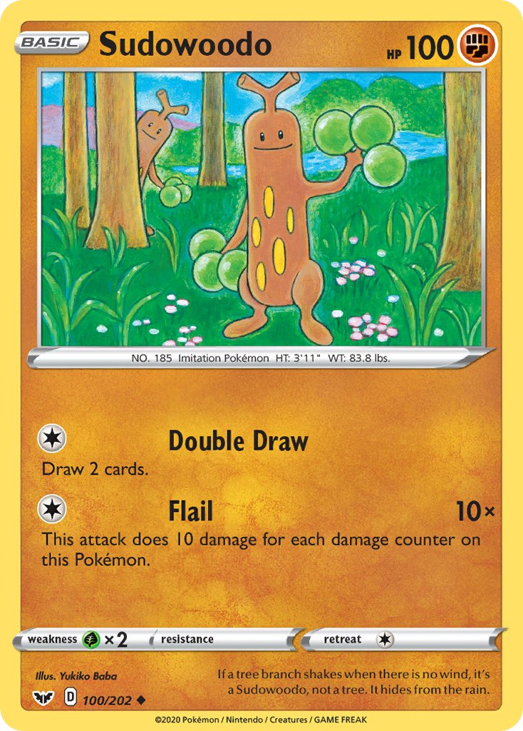 Sudowoodo Pokémon card