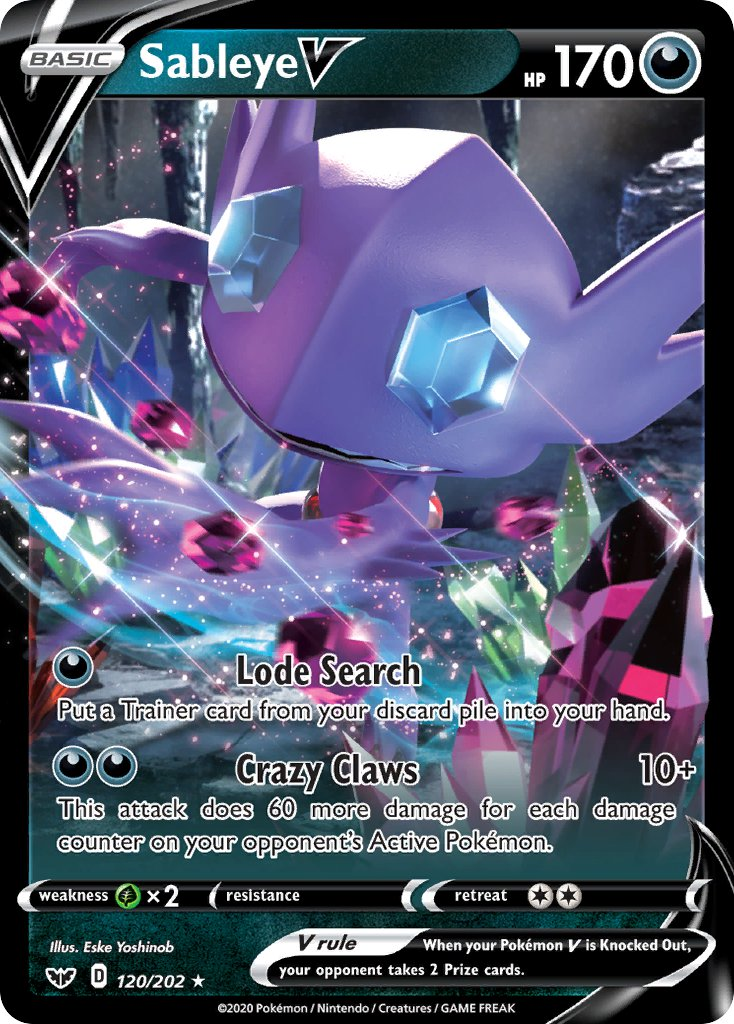 Sableye V Pokémon card