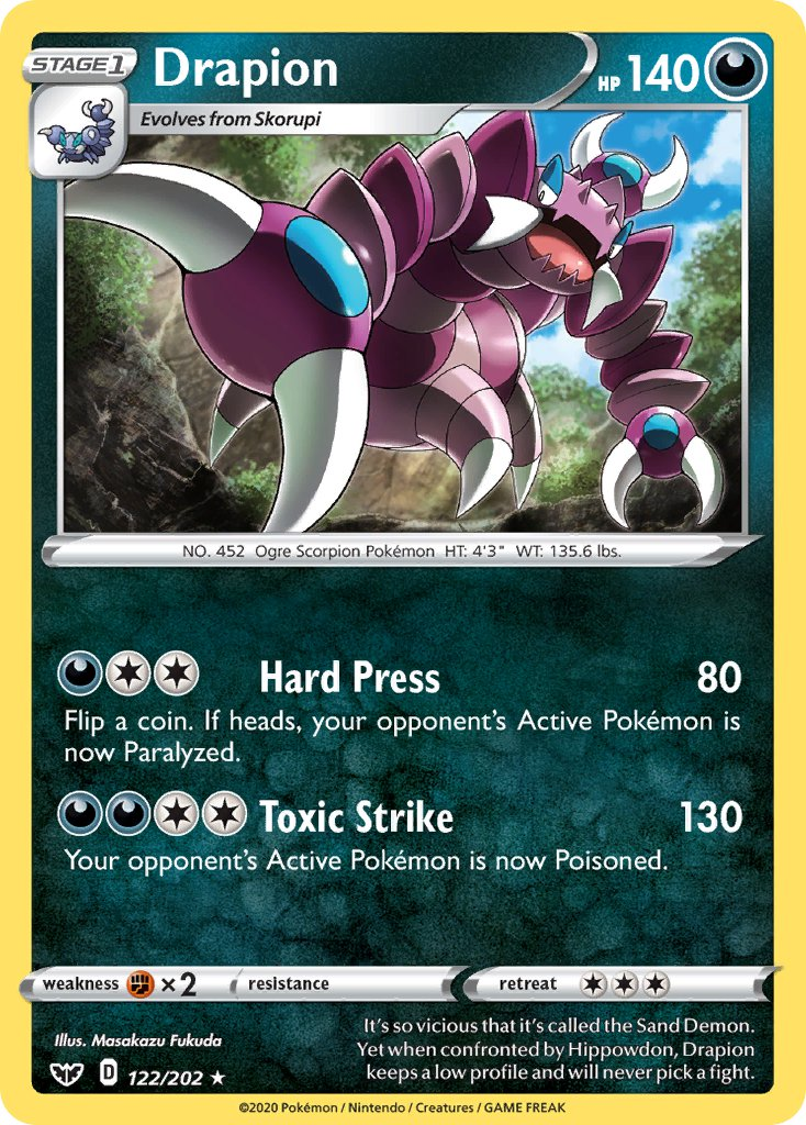 Drapion Pokémon card