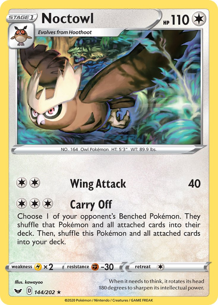Noctowl Pokémon card