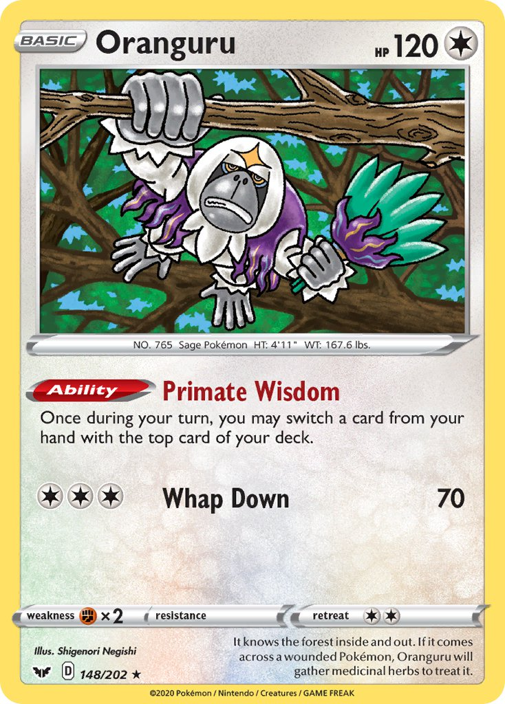 Oranguru Pokémon card