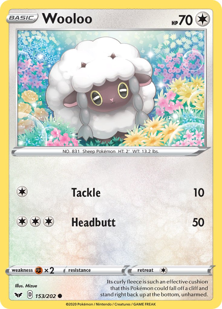 Wooloo Pokémon card