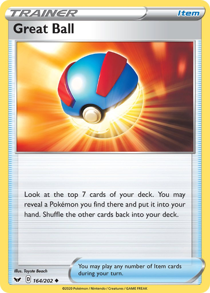 Great Ball Pokémon card
