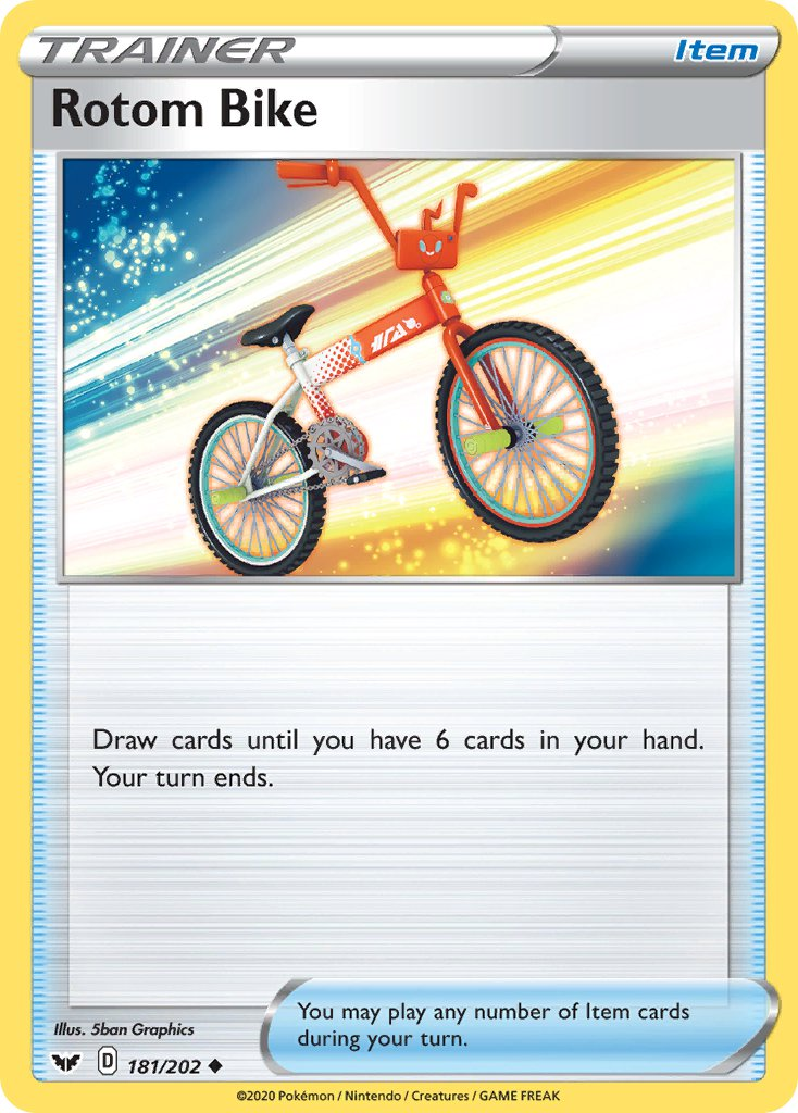 Rotom Bike Pokémon card