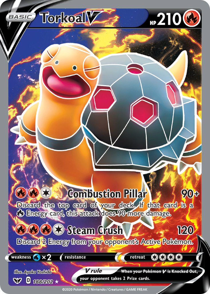 Torkoal V Pokémon card