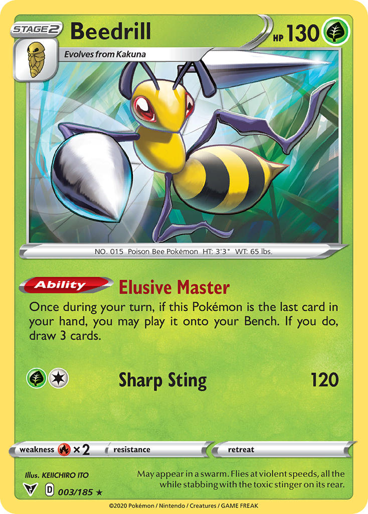 Beedrill Pokémon card